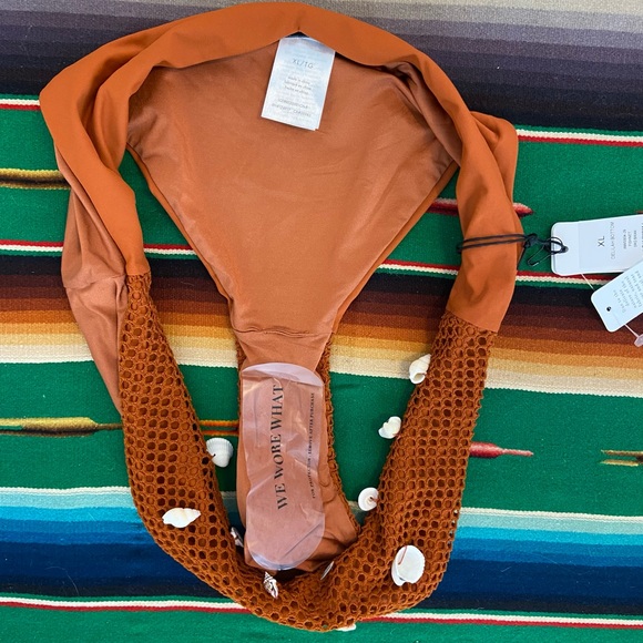 NWT We Wore What fishnet Delilah bikini bottom - Picture 3 of 4